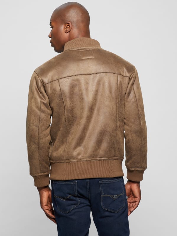 Guess suede jacket mens discount