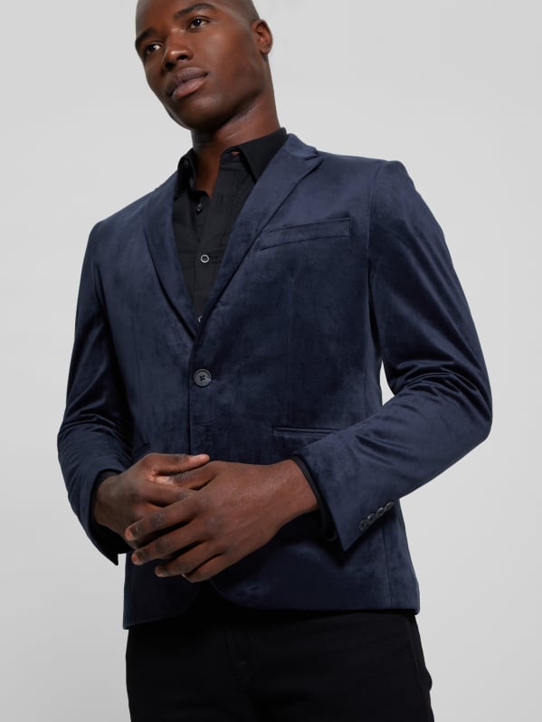 Guess velvet blazer outlet
