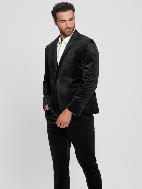Guess velvet jacket best sale
