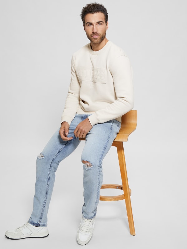 Eco Beau Crewneck Fleece Sweatshirt | GUESS Canada