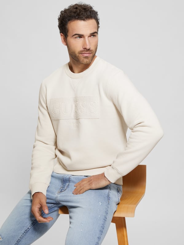 Eco Beau Crewneck Fleece Sweatshirt GUESS Canada