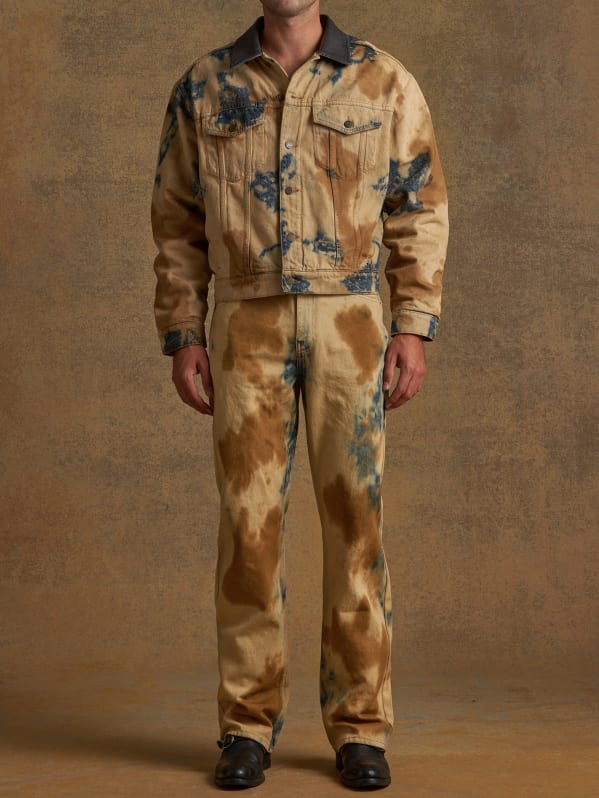 bleached denim trucker jacket | GUESS
