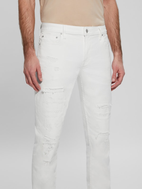 Guess destroyed jeans hot sale