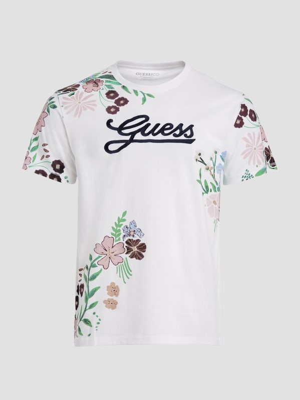 Eco Flower Logo Tee GUESS