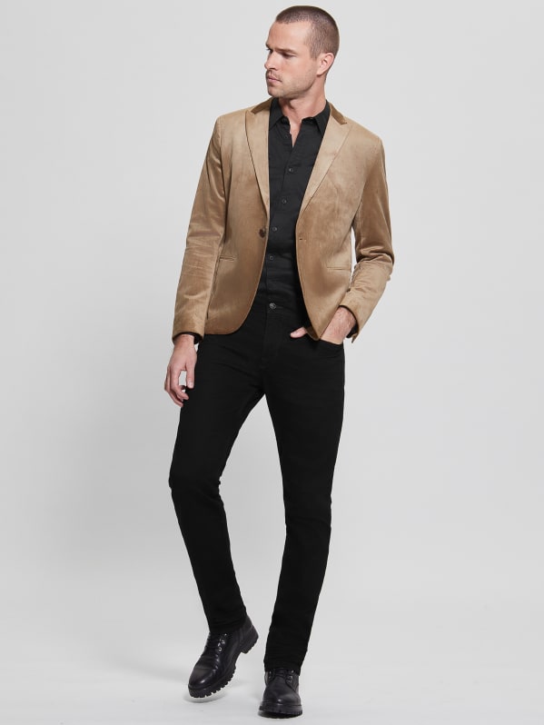 Guess velvet hotsell blazer