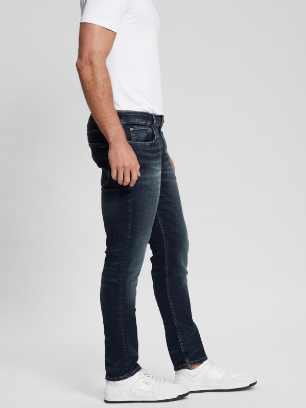 Eco Dark Slim Tapered Denim Jeans GUESS