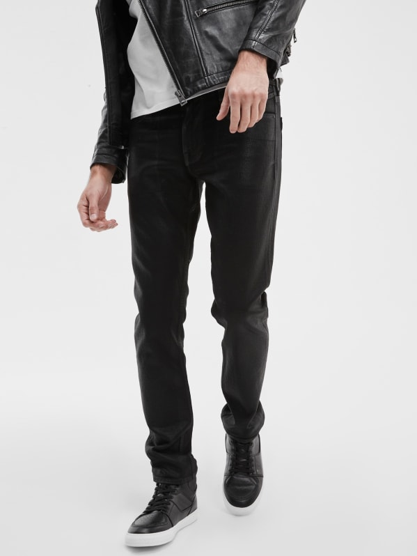Black tapered jeans outlet
