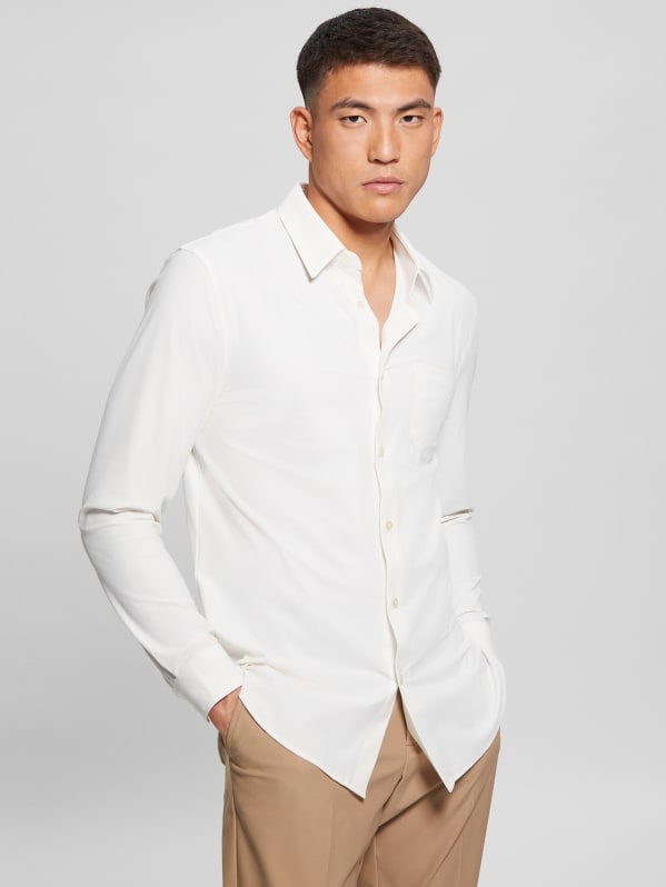Guess white shirt men outlet