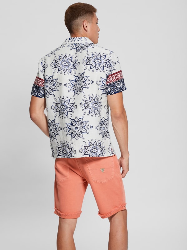 Eco Island East Floral Linen Shirt | GUESS Canada