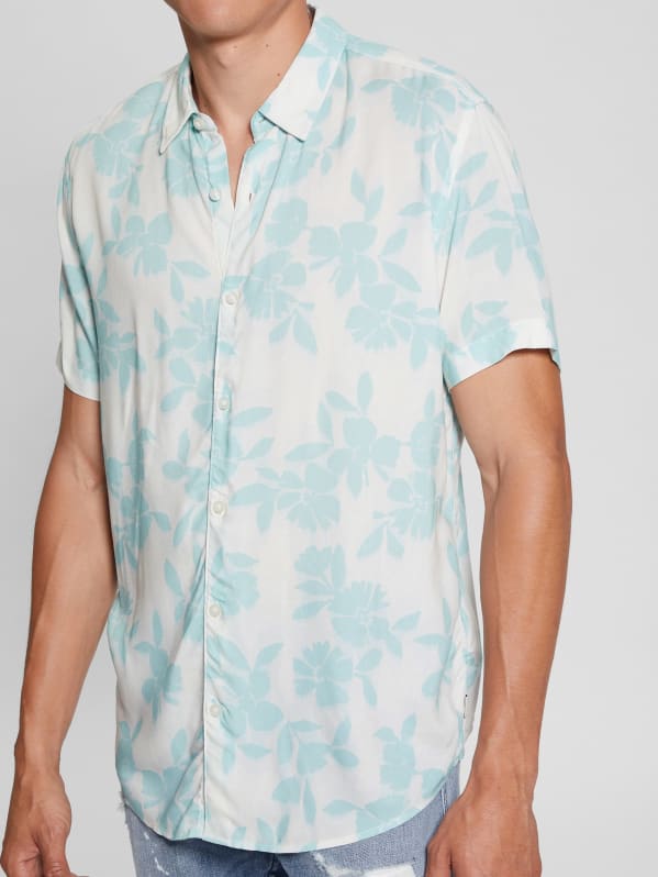 Eco Rayon Shadow Box Shirt | GUESS