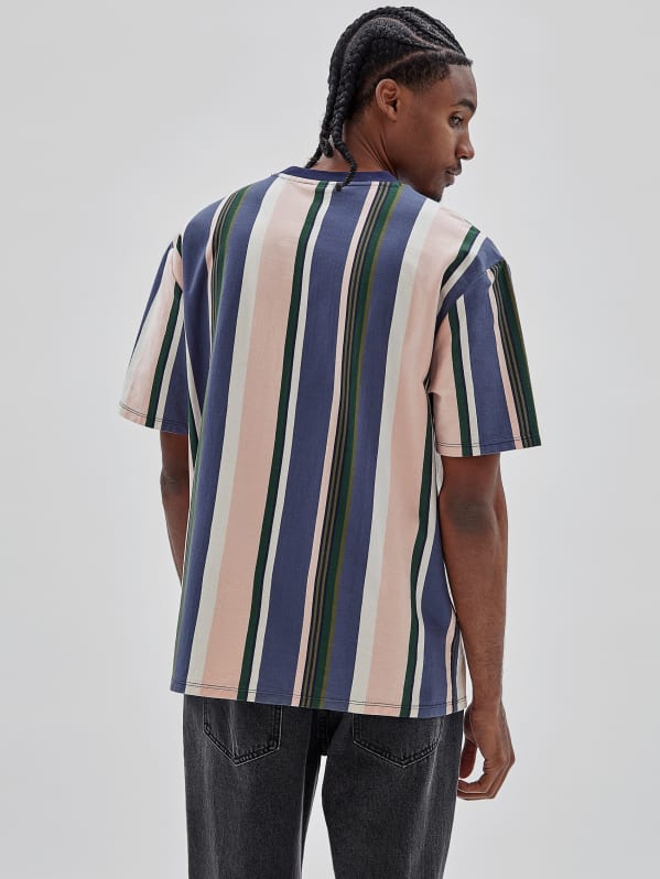 Guess men's sale striped t shirt