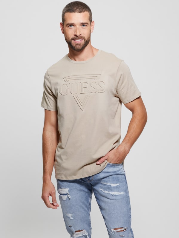 Guess round neck t shirt cheap