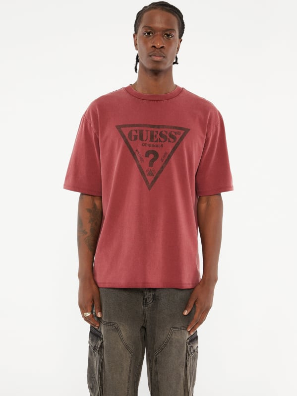 Guess Short Sleeve Vintage Triangle Graphic T Shirt M