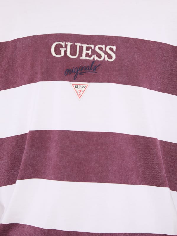 Guess Originals Striped Long Sleeve TeeRedM