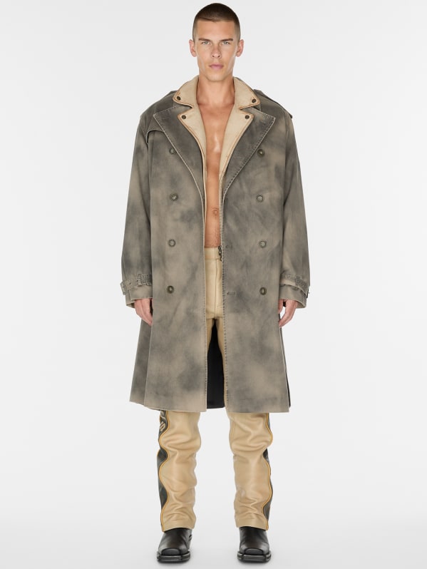woven trench coat GUESS