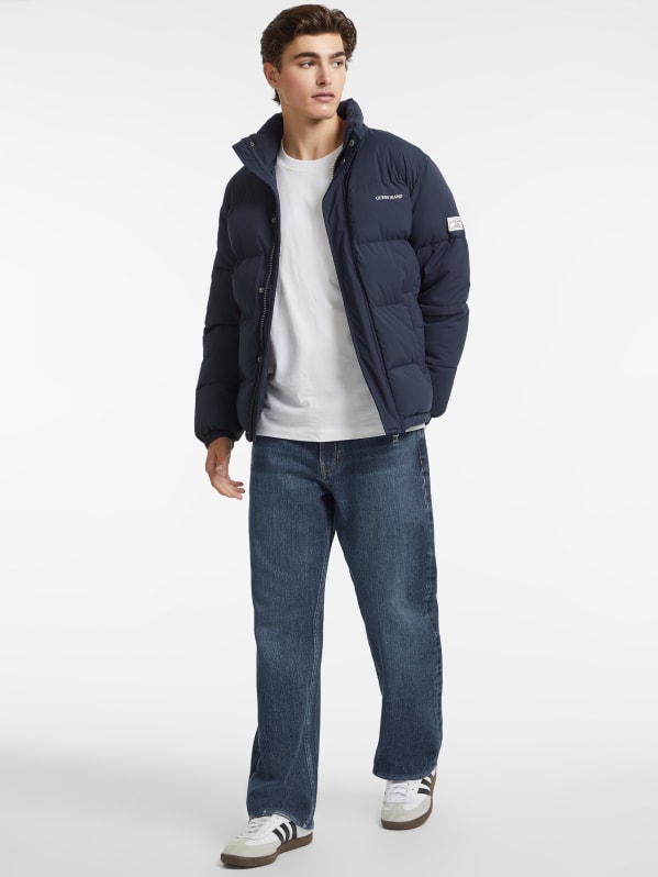 Guess denim puffer jacket outlet