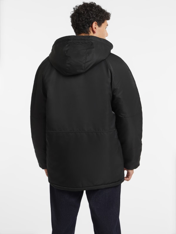 Guess black parka store