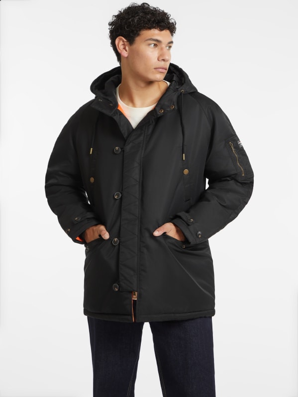 Guess classic hooded parka online