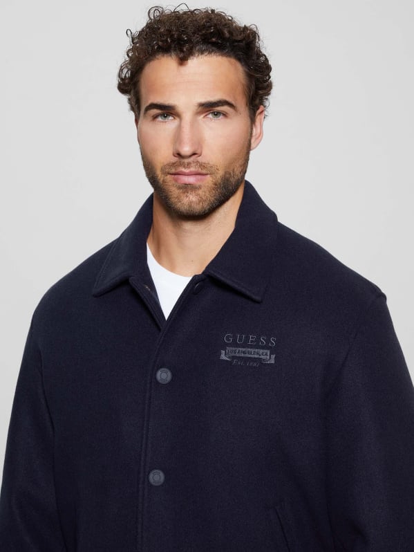 Guess navy blue jacket deals