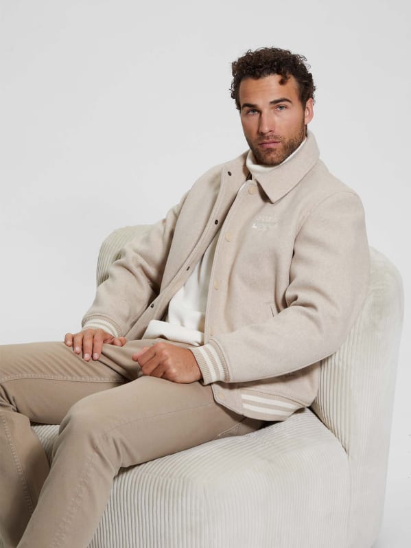 Eco Melton Flight Jacket | GUESS Eco Melton Flight Jacket | GUESS