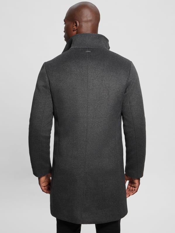 GUESS Eco Wool blend Urban Coat Gray M