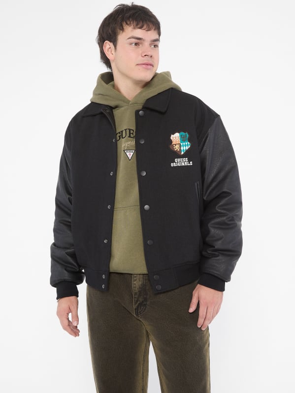 Guess letterman jacket hotsell