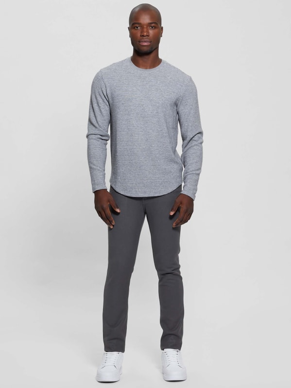 Guess hudson stripe long sleeve tee shop
