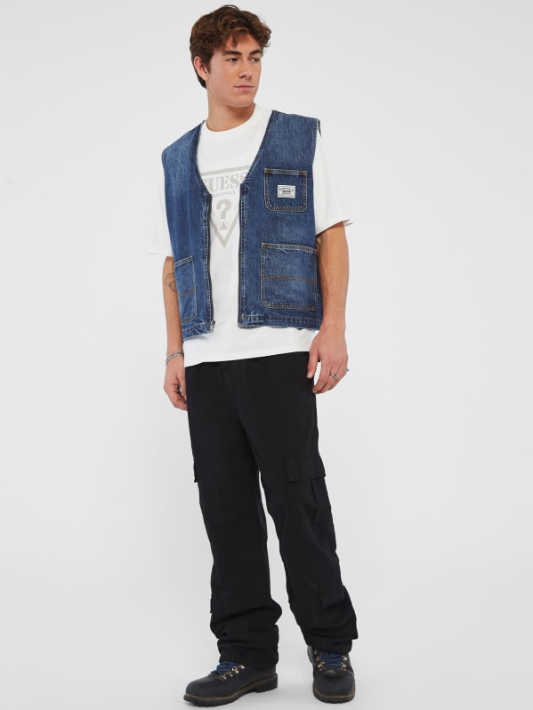 Guess denim vest clearance