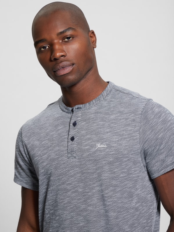 Tee shirt col henley Ventura GUESS Canada