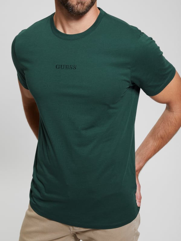 GUESS Embroidered Signature Tee Beige XXL