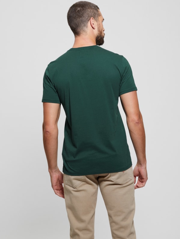 Green guess t shirt sales