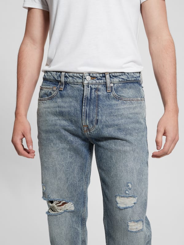 Guess ripped jeans mens outlet