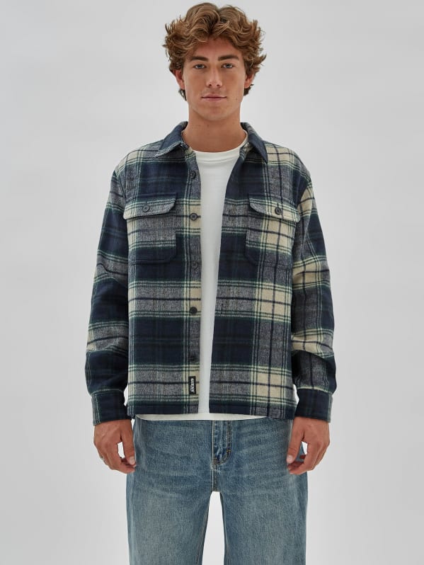Guess flannel deals shirt