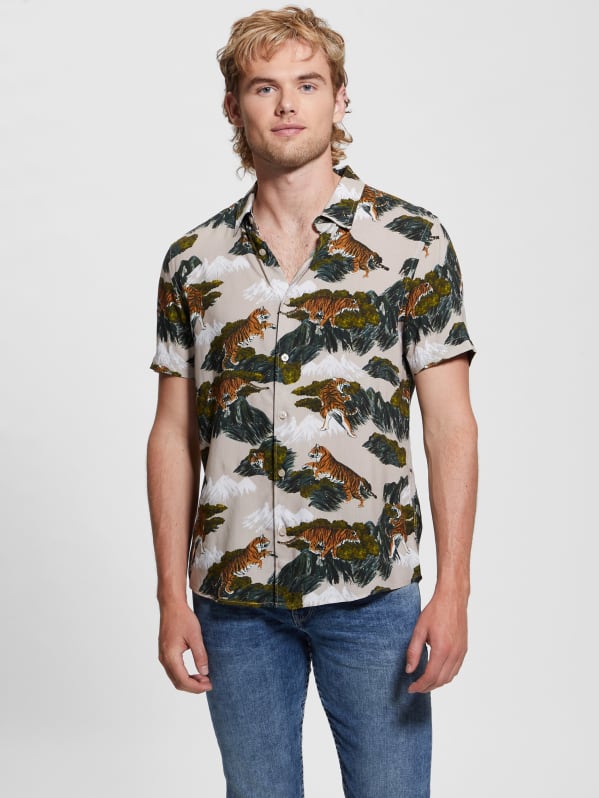 Guess tiger t shirt 2025