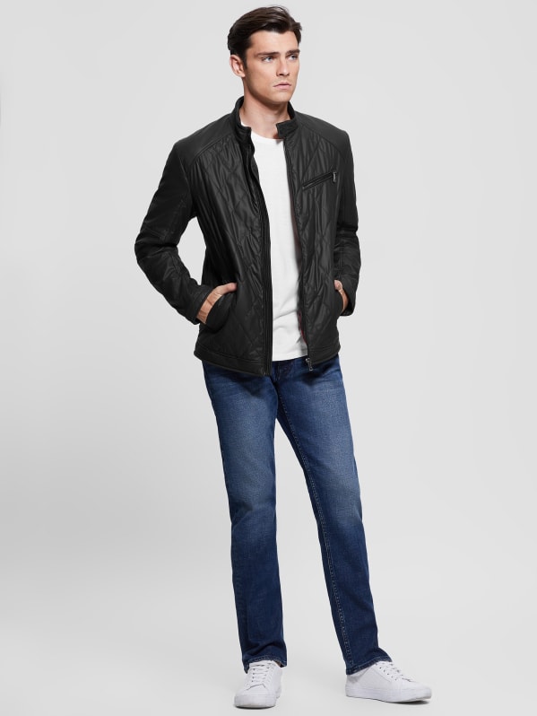 Quilted Biker Jacket GUESS