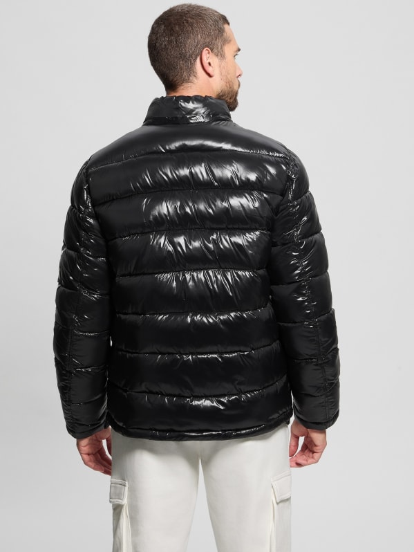 Guess shiny puffer jacket mens on sale