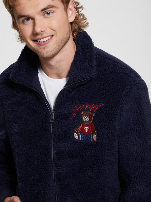 Guess best sale sherpa hoodie
