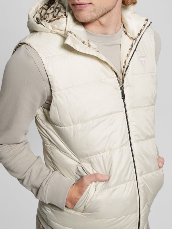 Guess white new arrivals vest