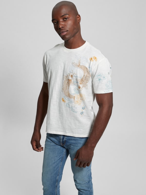 David Embroidered Tee GUESS