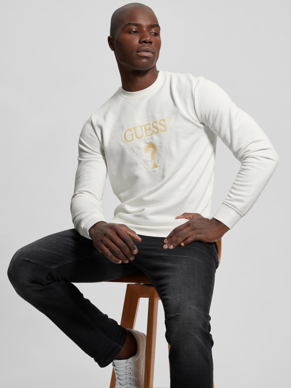 Guess long sleeve t shirt mens sales