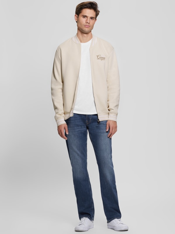 Guess white bomber jacket store