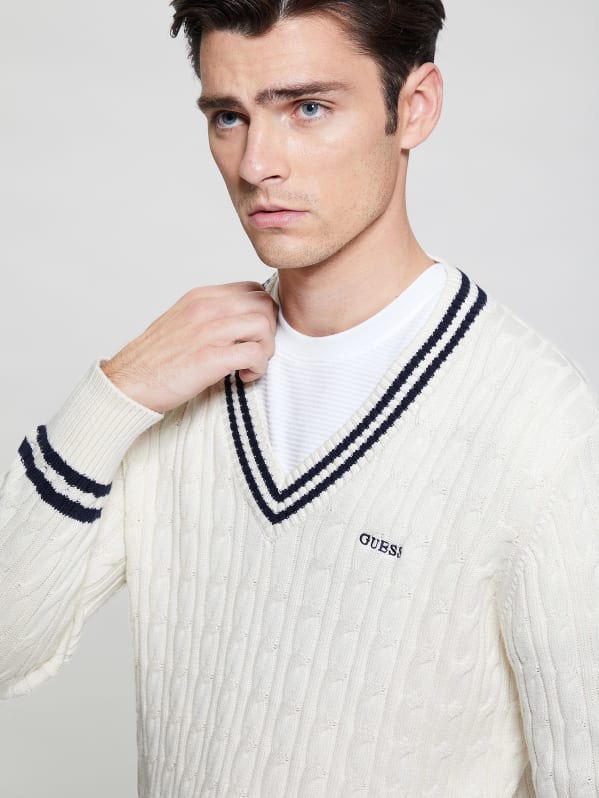 Guess white jumper online