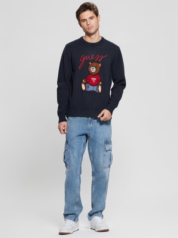 Guess teddy bear sweatshirt new arrivals