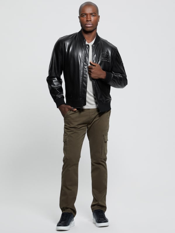 Guess pleather jacket sale