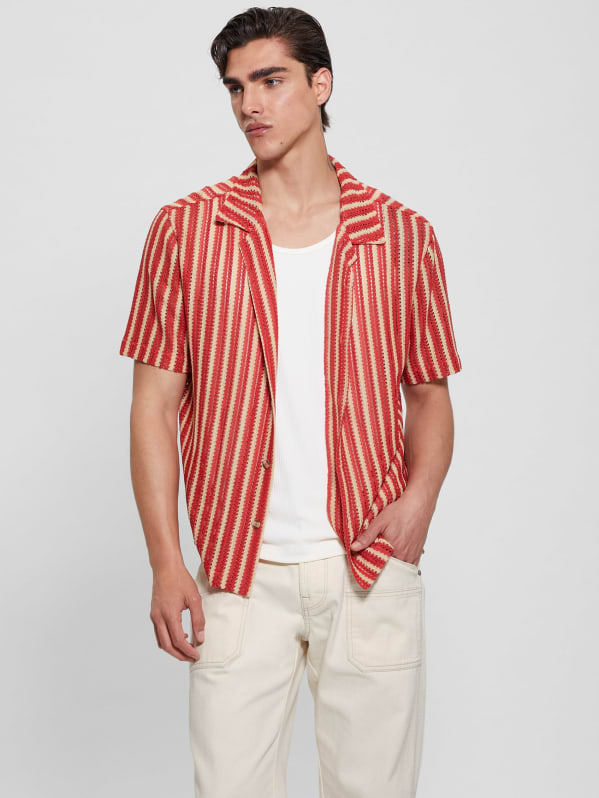 Panama Stripe Shirt GUESS Canada
