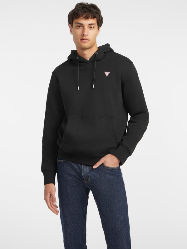 Guess triangle logo hoodie store