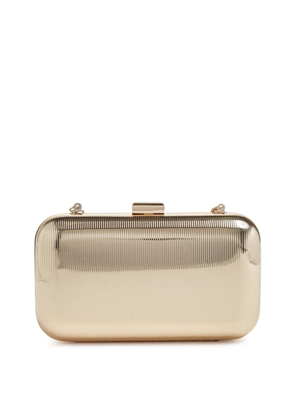 White and gold clutch outlet