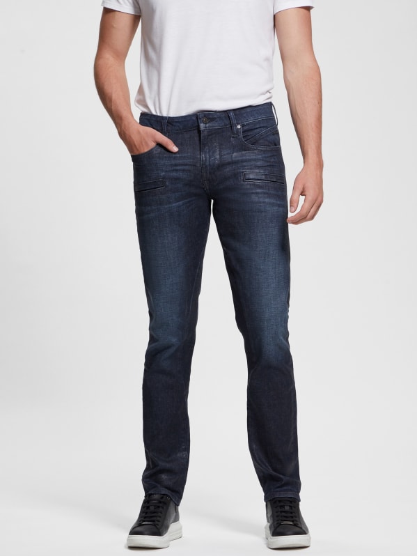 Tapered Zip Pocket Jeans GUESS