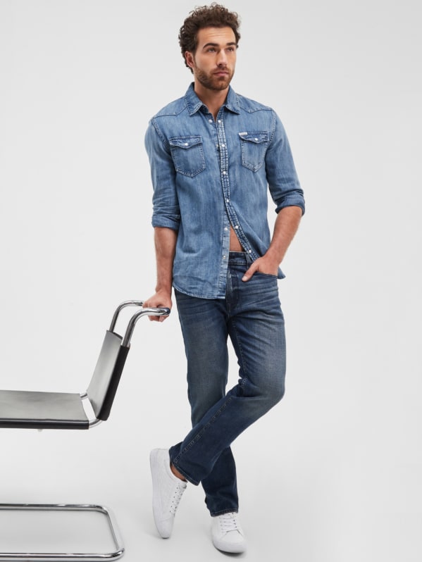 Guess regular straight jeans store
