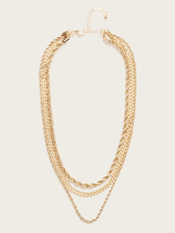 Guess layered cheap necklace
